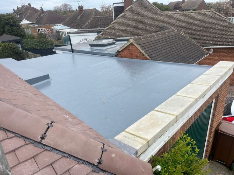 new tiled roof plus flat roof rainham kent 1